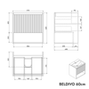 Lavabo Duravit con mobiletto BELDIVO 60 cm