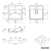 Wandwaschbecken Aufsatzbecken BS6050