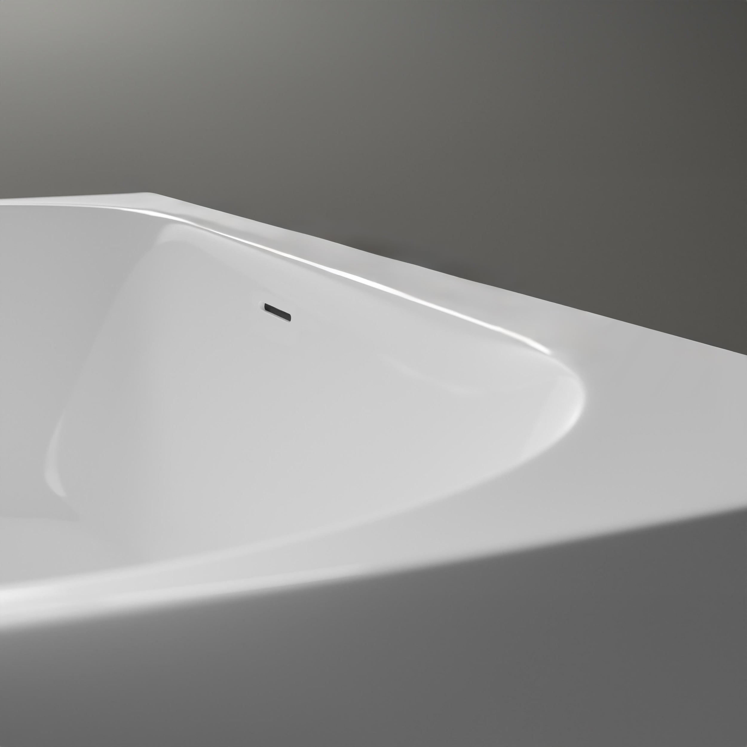 Freistehende Raumsparbadewanne NORA