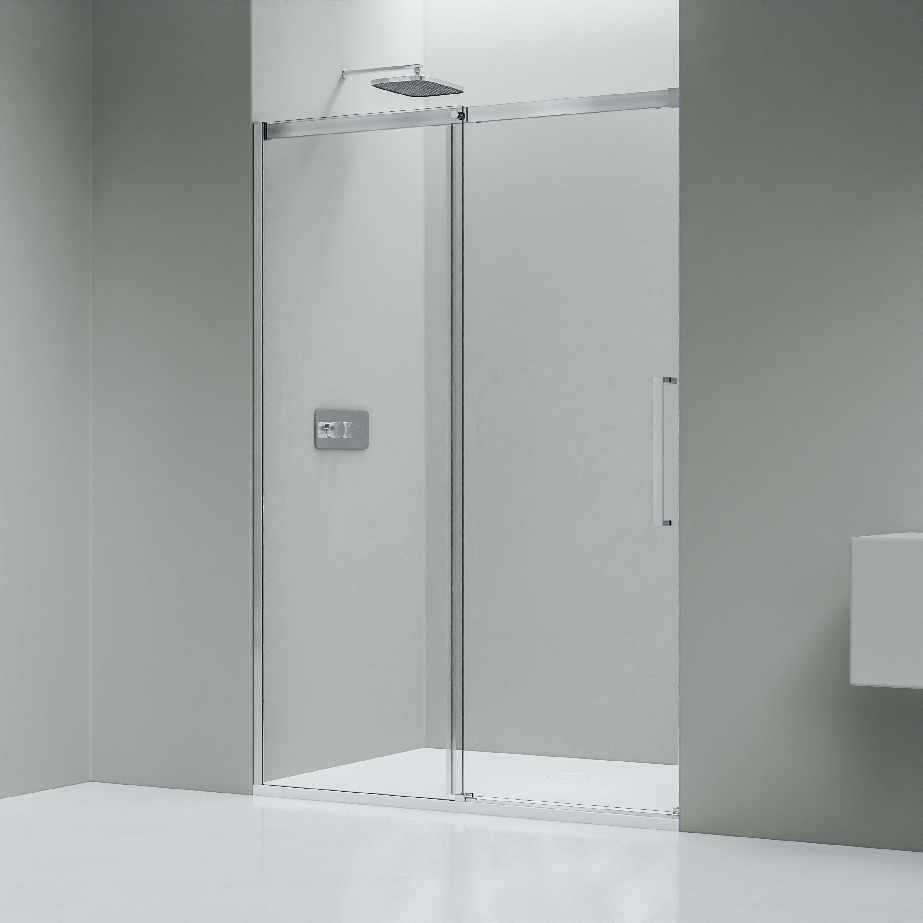 BLADE Nischentür 90-94 X 190 Cm – 6 Mm ESG Sicherheitsglas, Rahmenlos, Mit Hebe-Senk-Funktion, Wasserdicht