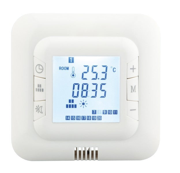 Thermostat HT-01 blanc pour plancher chauffant électrique avec technologie TWIN