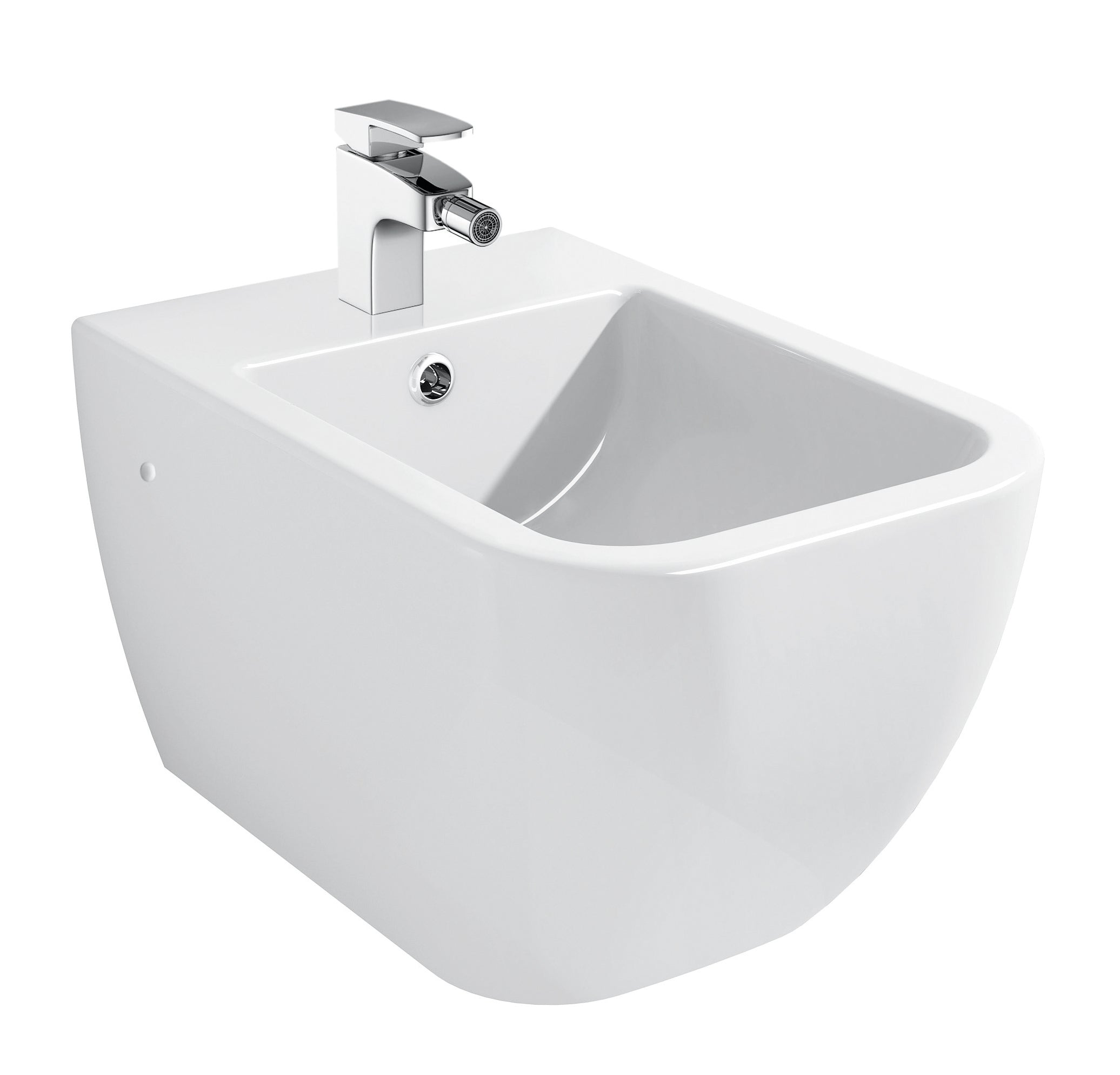 Bidet suspendu en céramique sanitaire blanc BH101