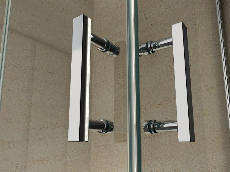 Paroi de douche pliante, en verre NANO, EX213, 90 x 90 x 195cm, sans receveur de douche


