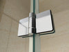 Paroi de douche pliante, en verre NANO, EX213, 100 x 100 x 195cm, sans receveur de douche