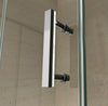 Paroi de douche, cabine de douche d'angle, en verre véritable NANO EX416 - 100 x 100 x 195cm - avec receveur


