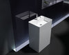 Lavabo colonne totem PB2022- 60 x 42 x 90cm - blanc - Solid Stone