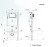 WC-Komplettpaket 43: WC B-8030R Schwarz