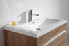 Set di mobili da bagno T900 Basic in rovere sbiancato con lavabo integrato 