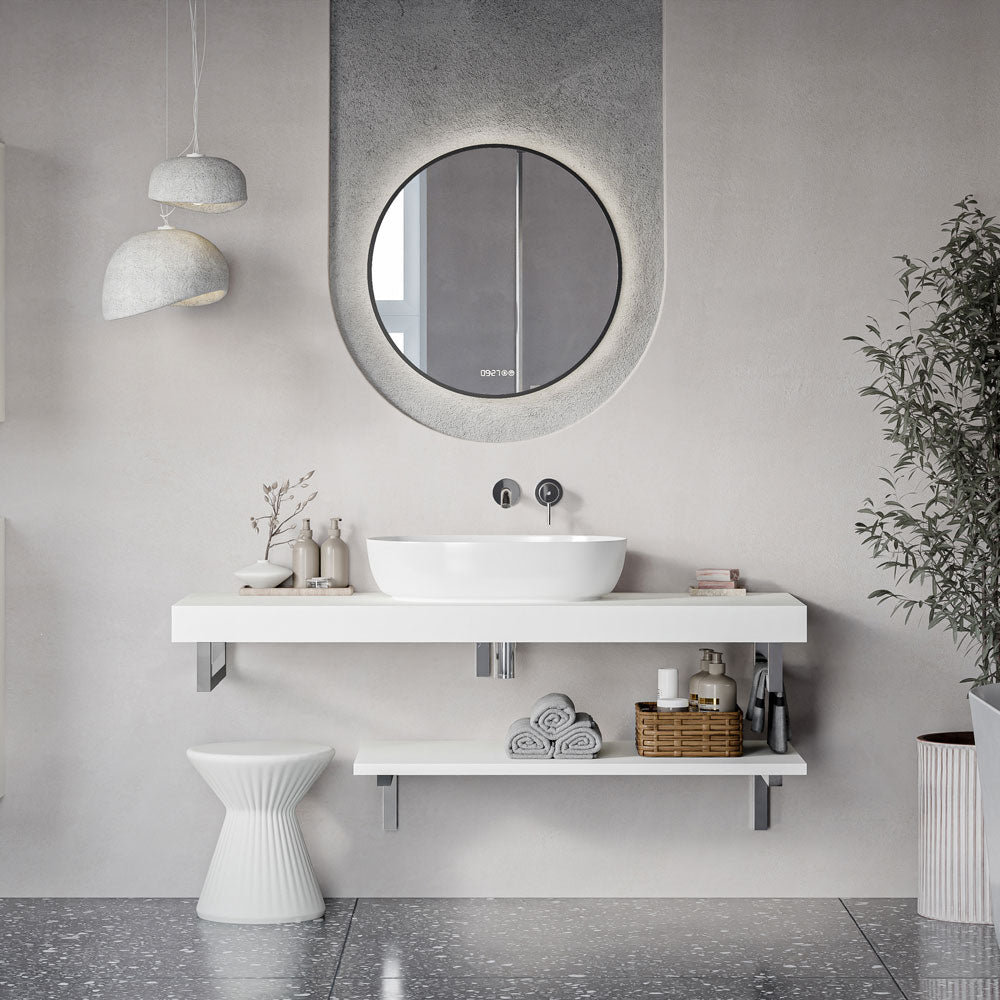 Waschtischkonsole JUVIA Slim 100 cm bis 160 cm Weiß matt 140 cm 100 cm