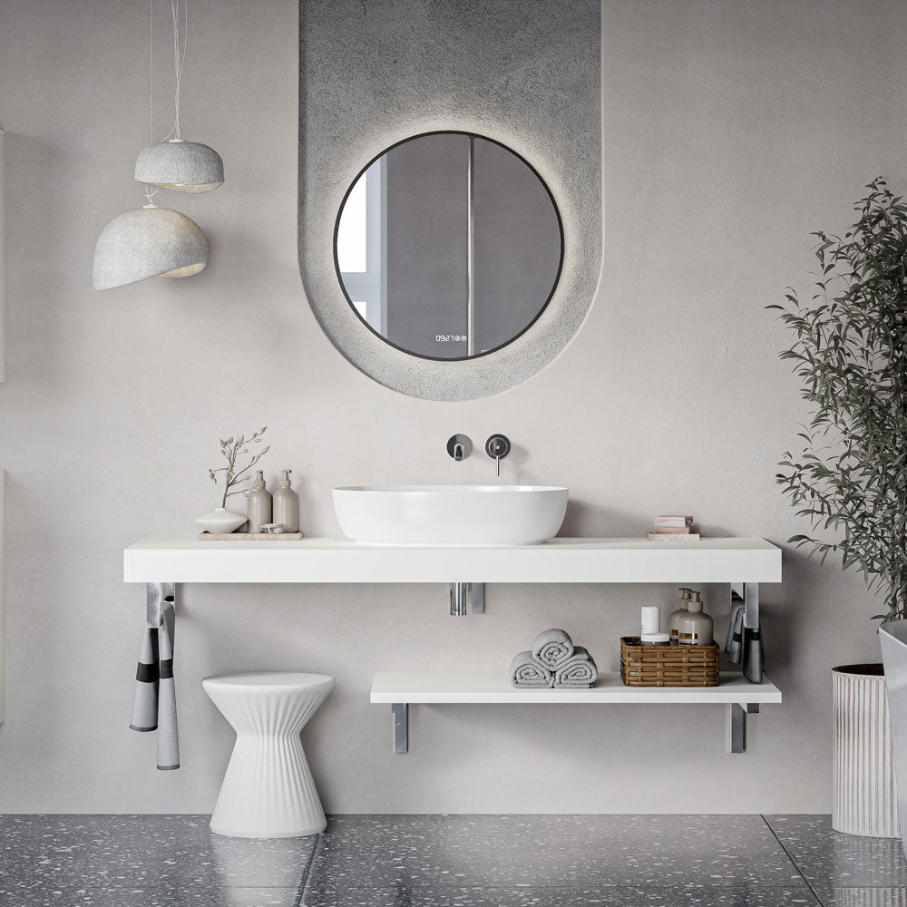 Waschtischkonsole JUVIA Slim 100 cm bis 160 cm Weiß matt 160 cm 100 cm