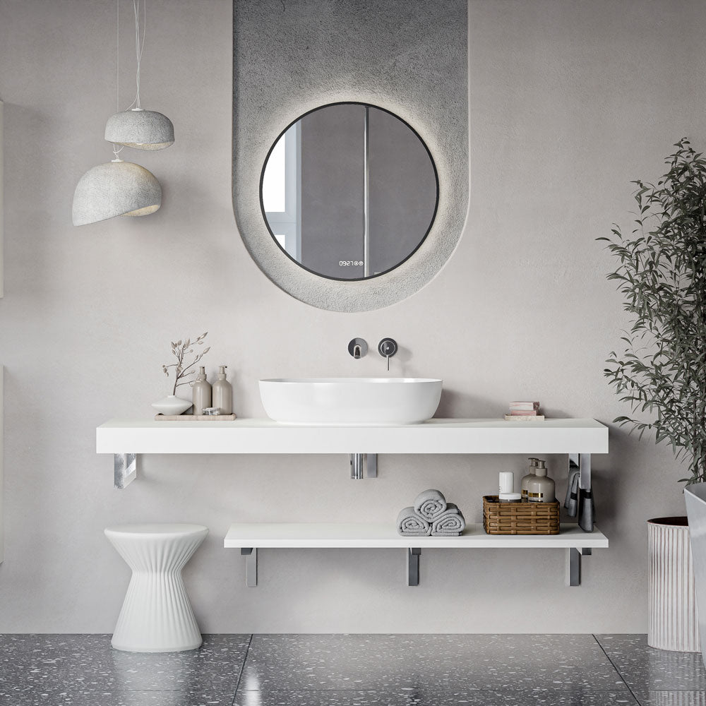 Waschtischkonsole JUVIA Slim 100 cm bis 160 cm Weiß matt 160 cm 120 cm