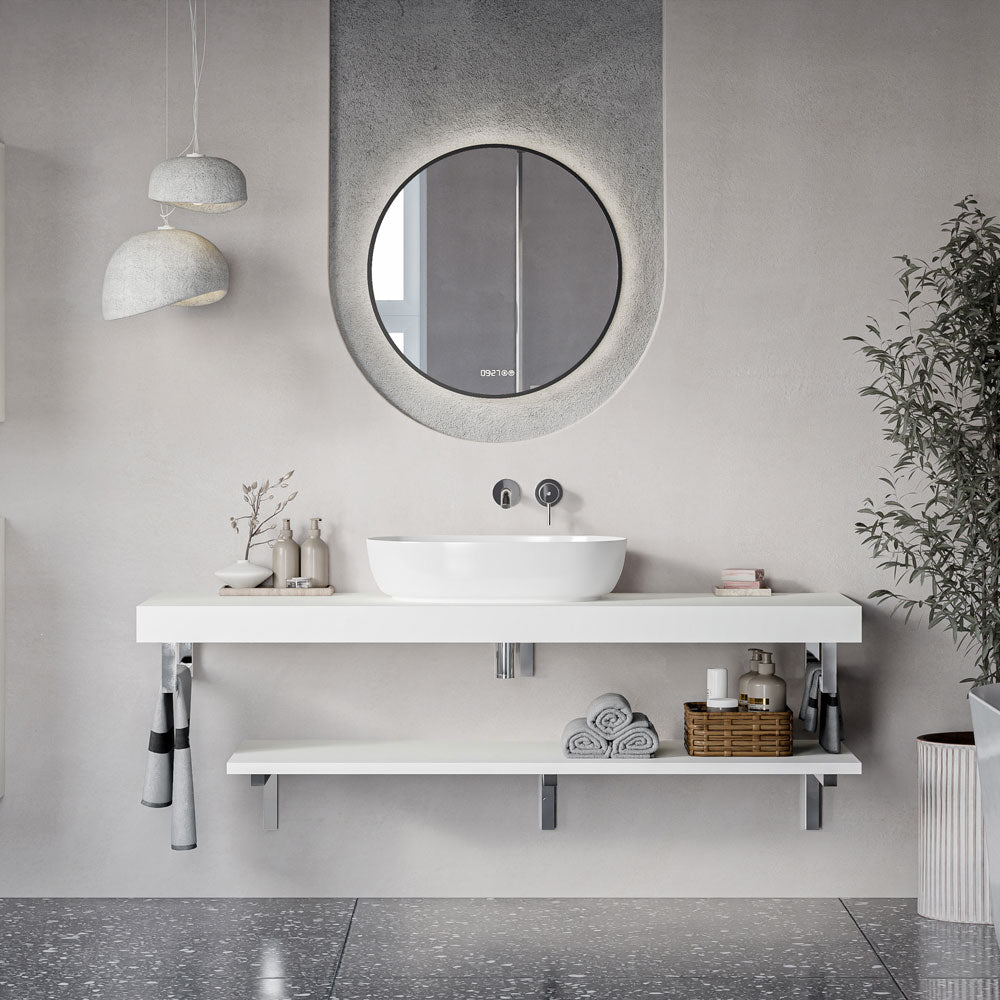 Waschtischkonsole JUVIA Slim 100 cm bis 160 cm Weiß matt 160 cm 140 cm