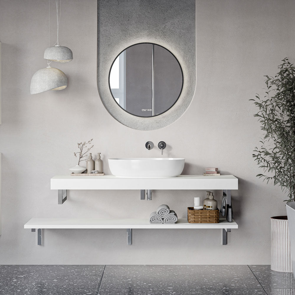 Waschtischkonsole JUVIA Slim 100 cm bis 160 cm Weiß matt 140 cm 160 cm