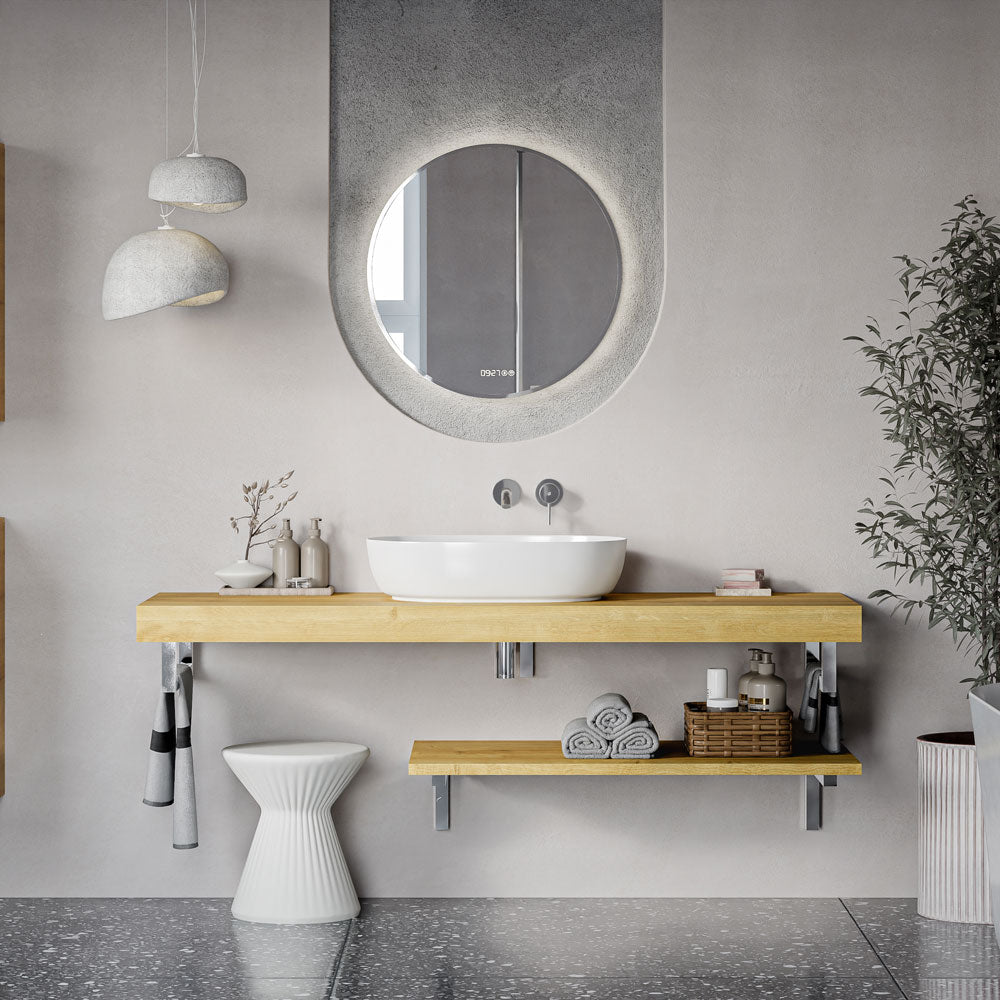 Waschtischkonsole JUVIA Slim 100 cm bis 160 cm Eiche Karamell 160 cm 100 cm