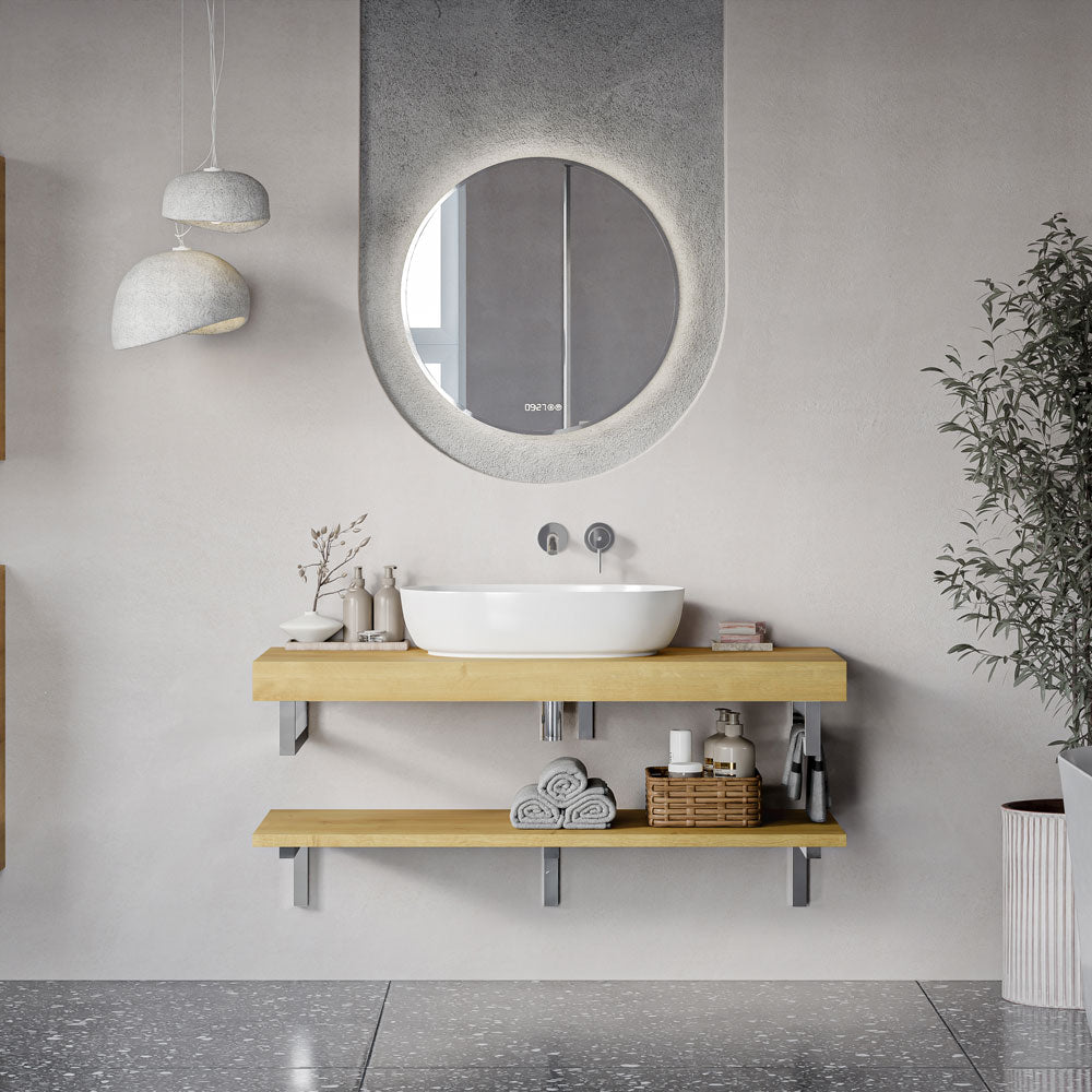 Waschtischkonsole JUVIA Slim 100 cm bis 160 cm Eiche Karamell 120 cm 120 cm