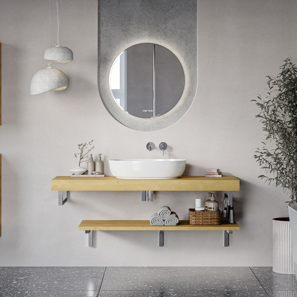 Waschtischkonsole JUVIA Slim 100 cm bis 160 cm Eiche Karamell 140 cm 120 cm