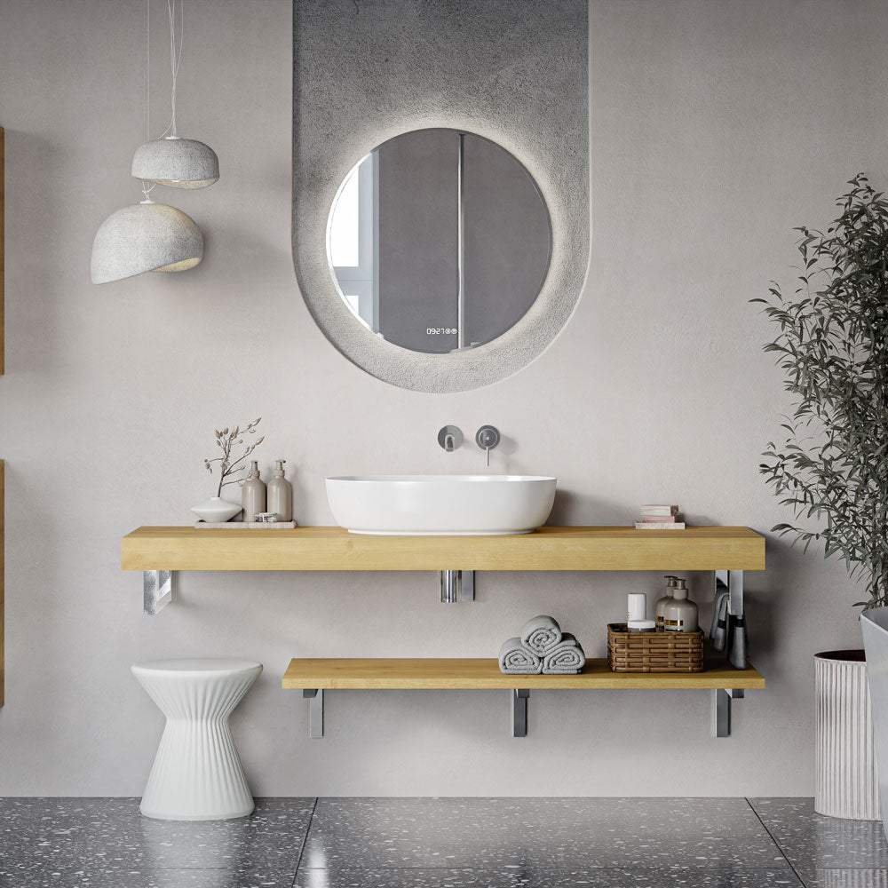 Waschtischkonsole JUVIA Slim 100 cm bis 160 cm Eiche Karamell 160 cm 120 cm