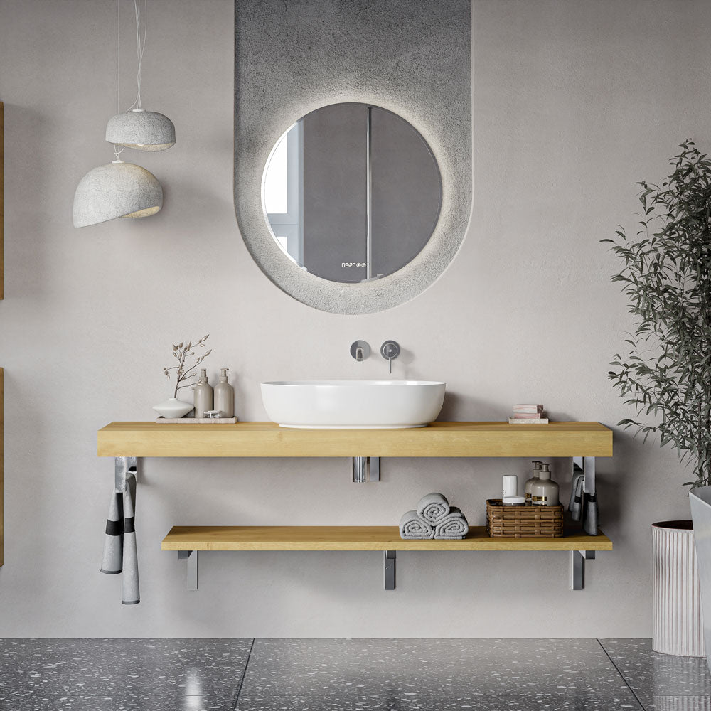 Waschtischkonsole JUVIA Slim 100 cm bis 160 cm Eiche Karamell 160 cm 140 cm