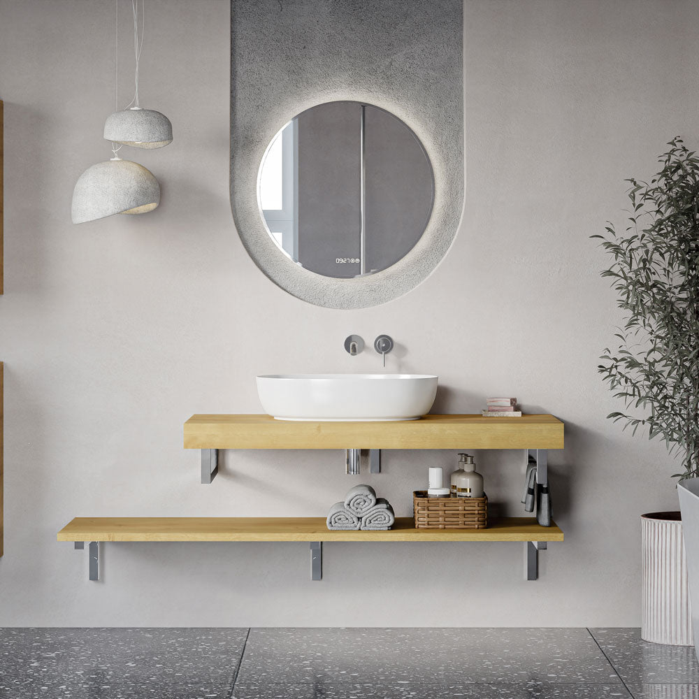 Waschtischkonsole JUVIA Slim 100 cm bis 160 cm Eiche Karamell 120 cm 160 cm