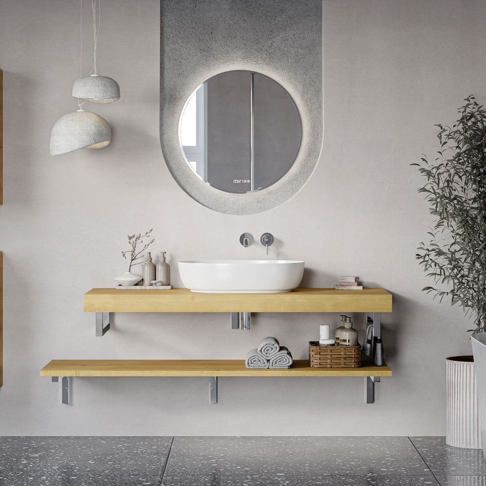 Waschtischkonsole JUVIA Slim 100 cm bis 160 cm Eiche Karamell 140 cm 160 cm