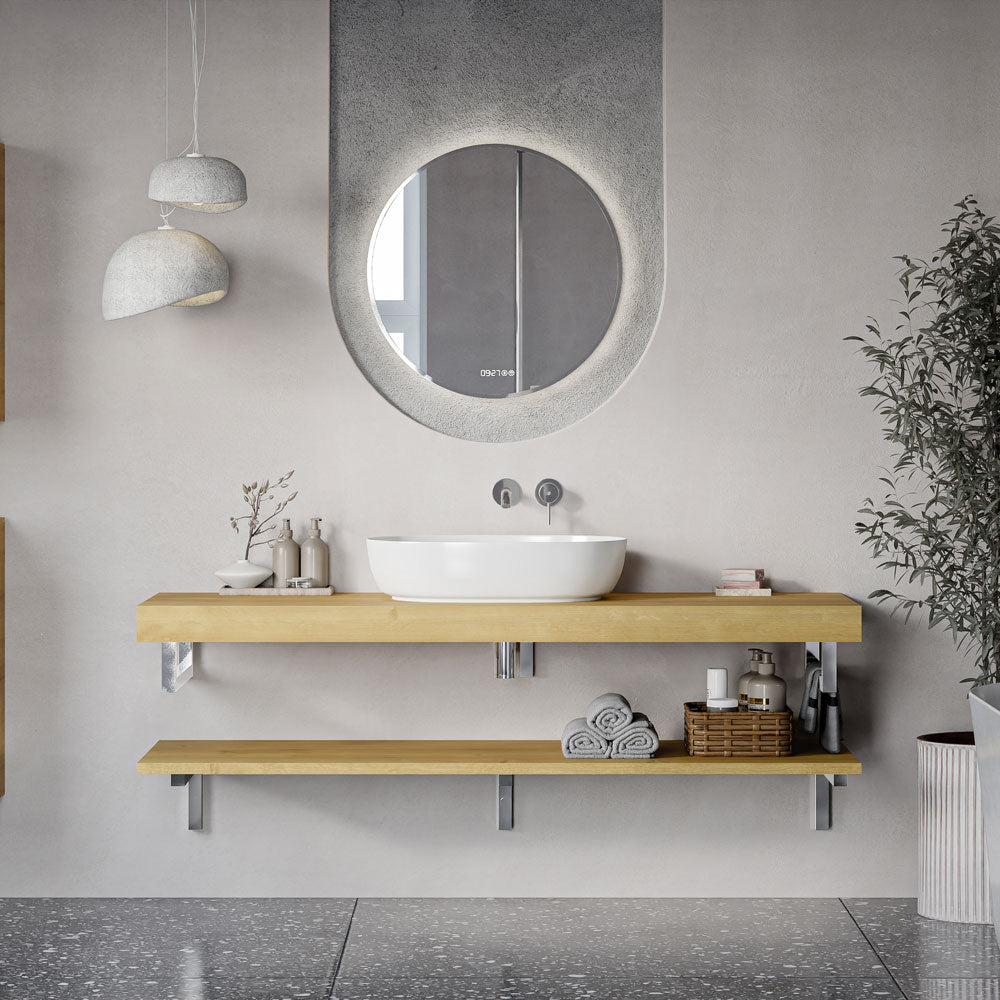 Waschtischkonsole JUVIA Slim 100 cm bis 160 cm Eiche Karamell 160 cm 160 cm