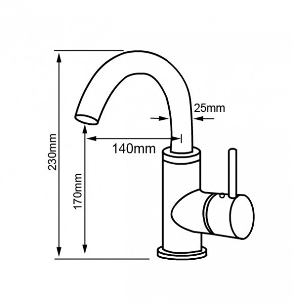 Rubinetto  per bagno 1434C-23 in cromo 