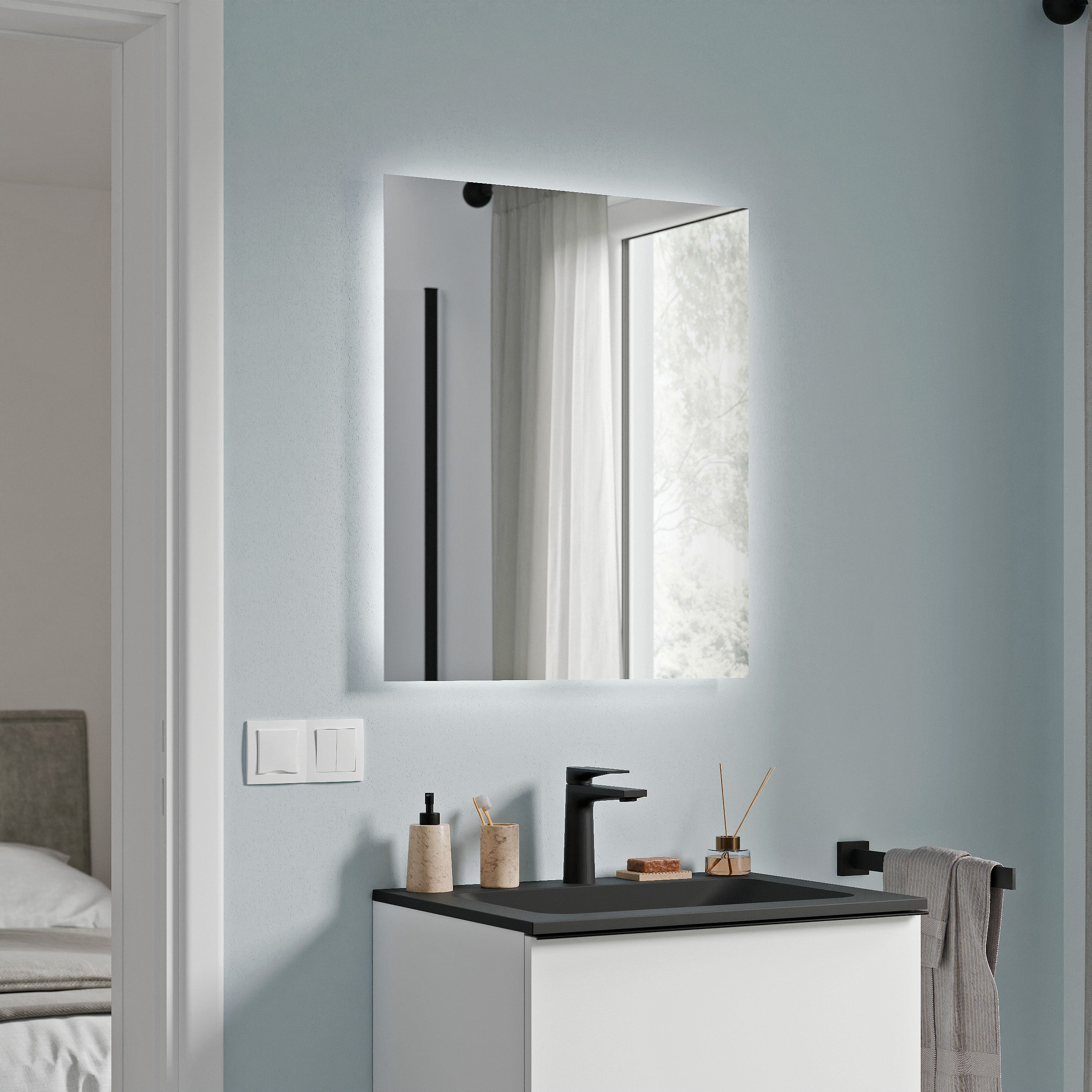 Badmöbel Set TIM 60 cm mit Waschbecken