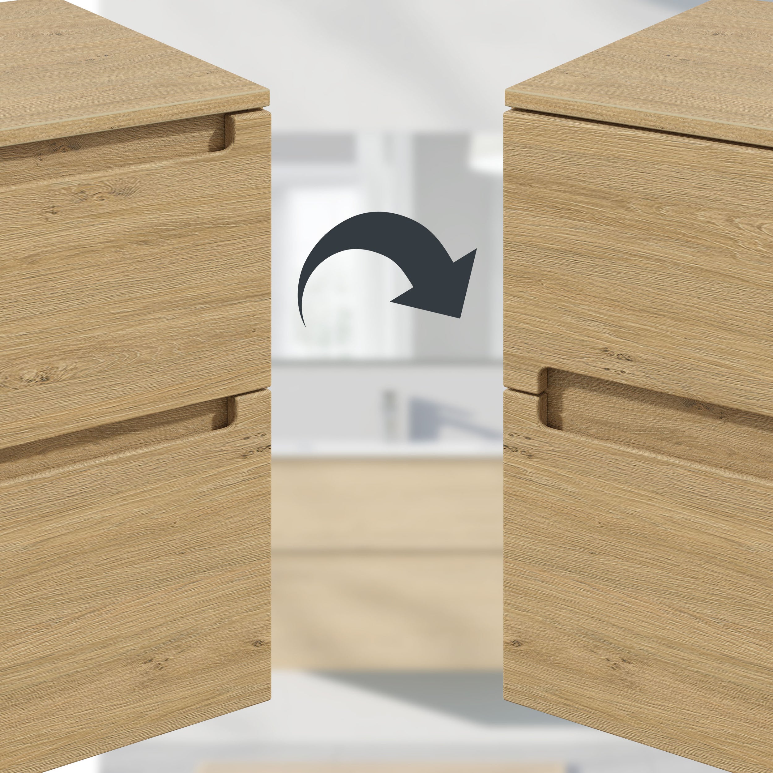 Badmöbel Set VIREO 120 cm mit Doppelwaschbecken