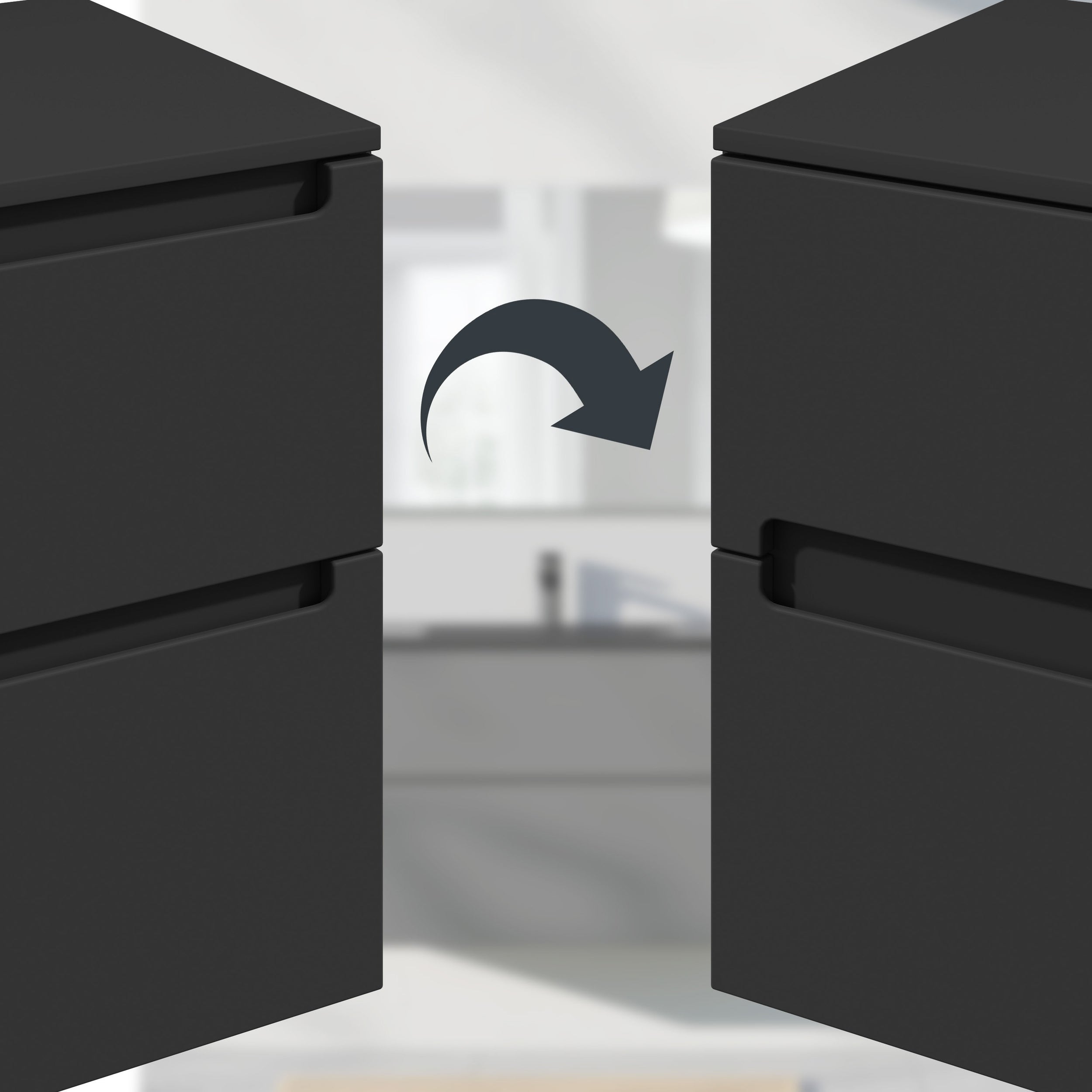 Badmöbel Set VIREO 80 cm mit Waschbecken