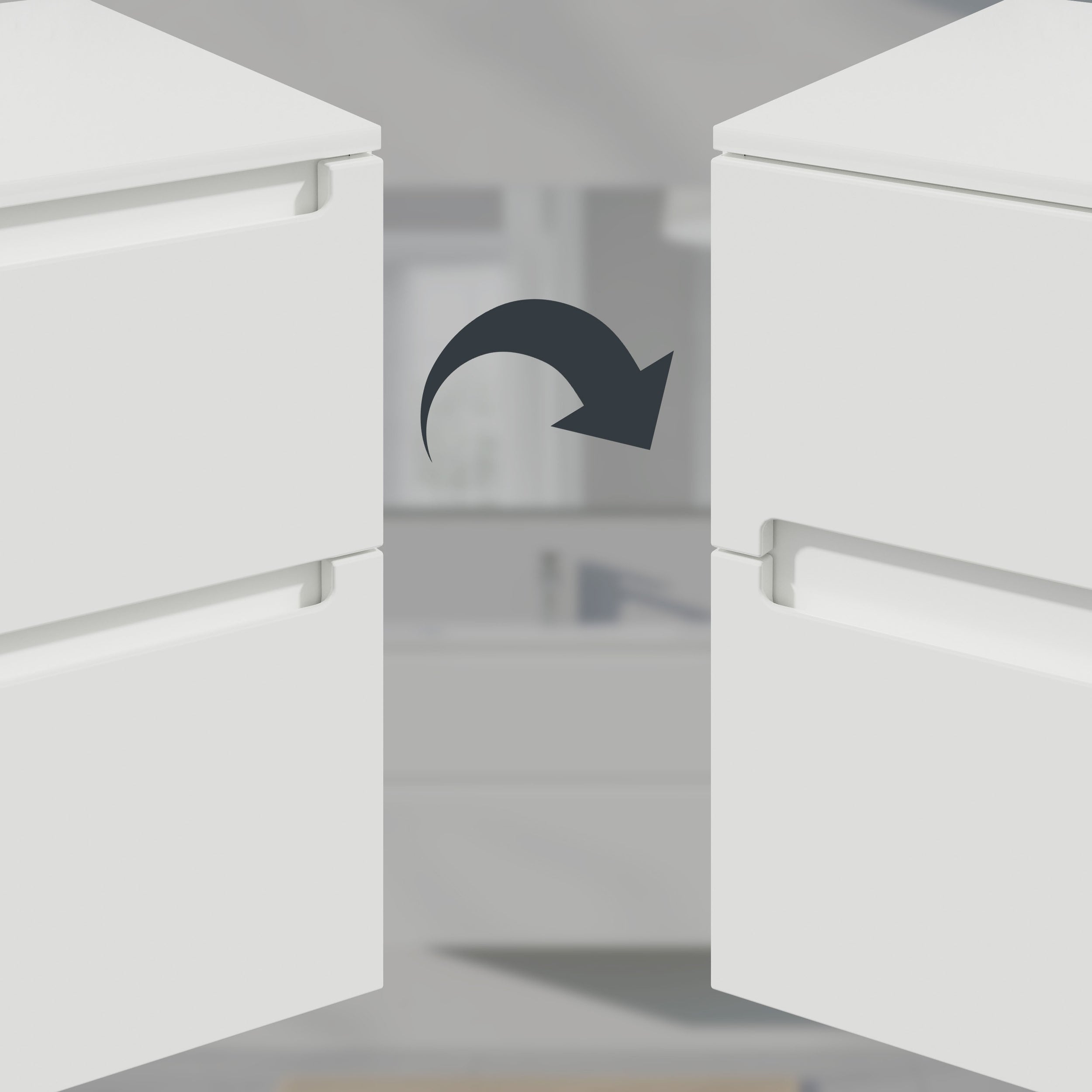 Badmöbel Set VIREO 120 cm mit Doppelwaschbecken