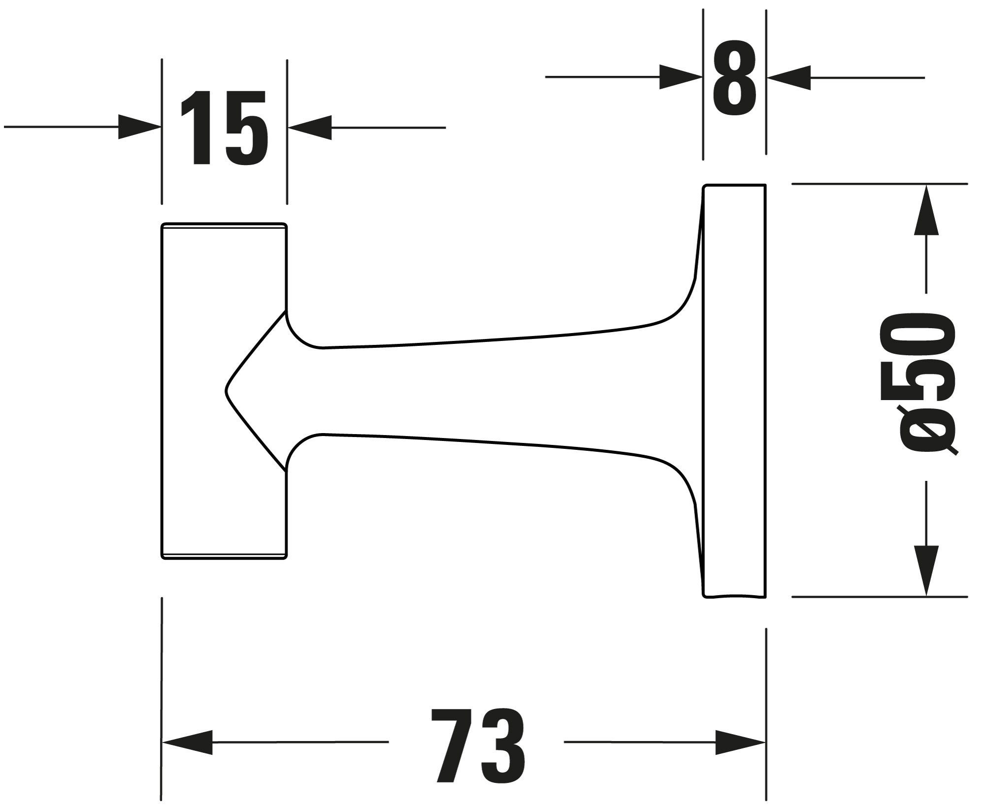 Duravit Starck T patère à serviette