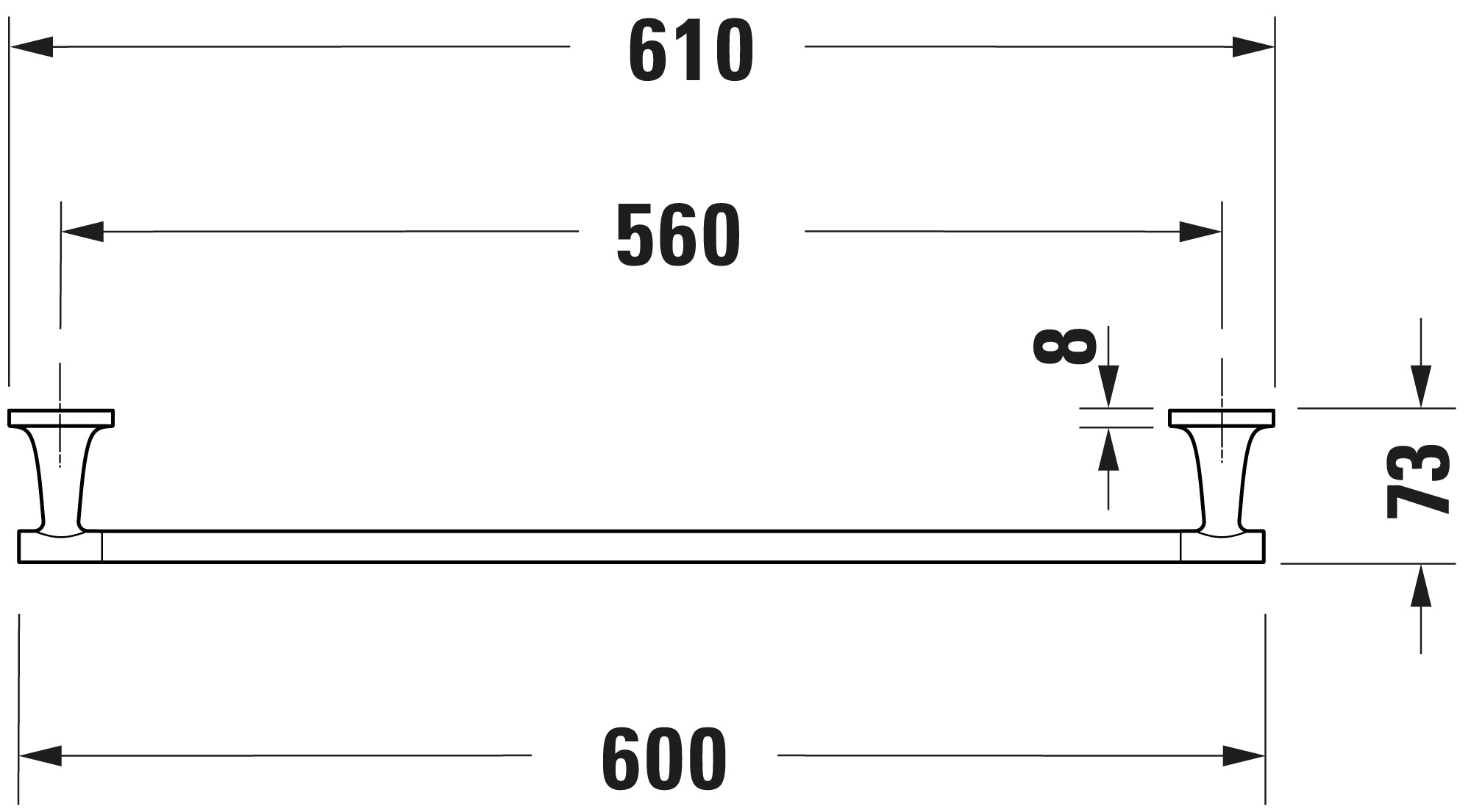 Duravit Starck T Handtuchhalter