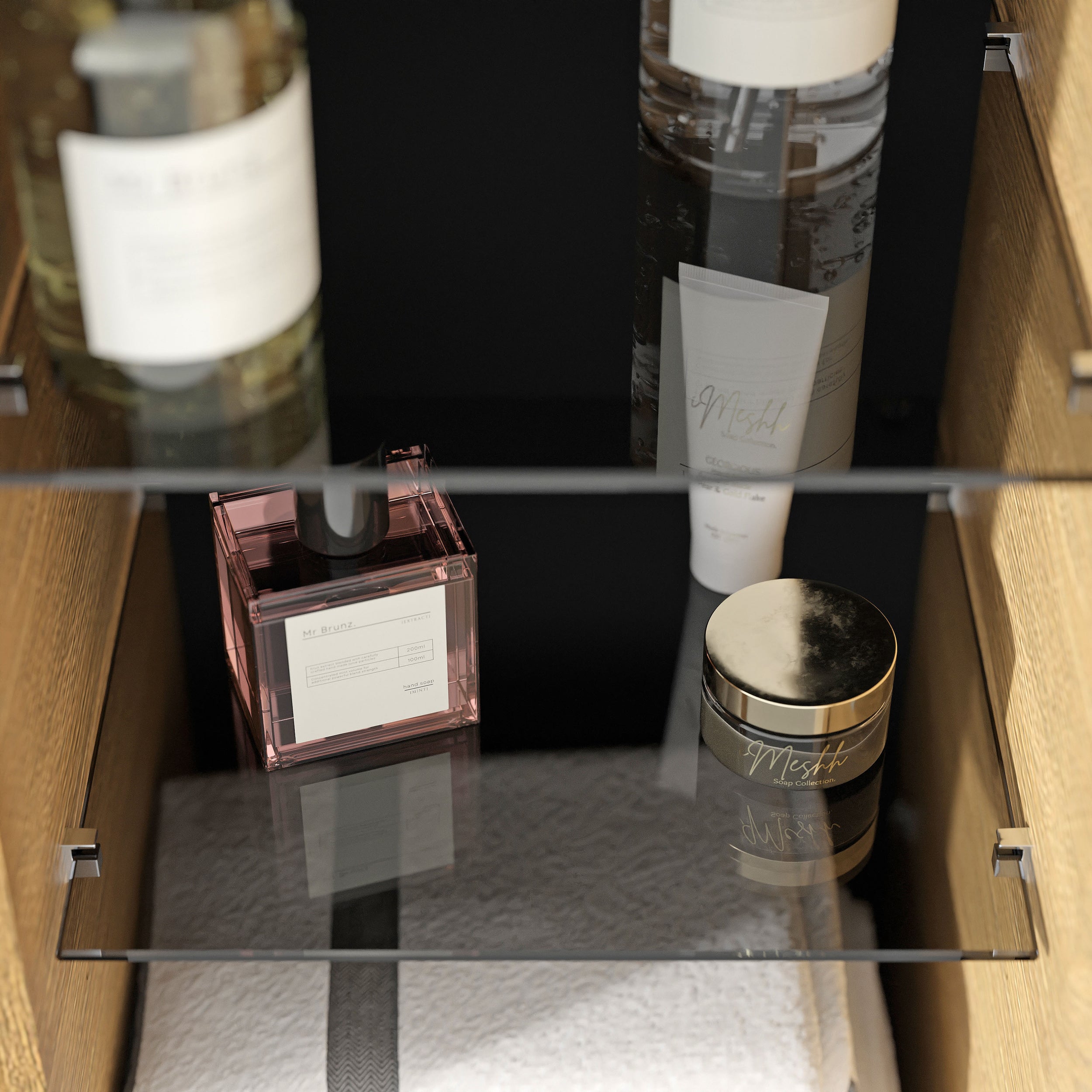 Badmöbel Set VIREO 100 cm mit Waschbecken