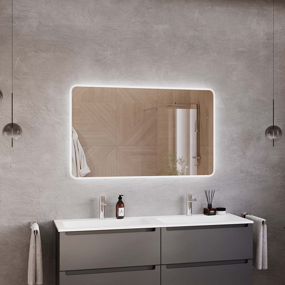 LED-Lichtspiegel 2073 eckig 120 x 70 cm