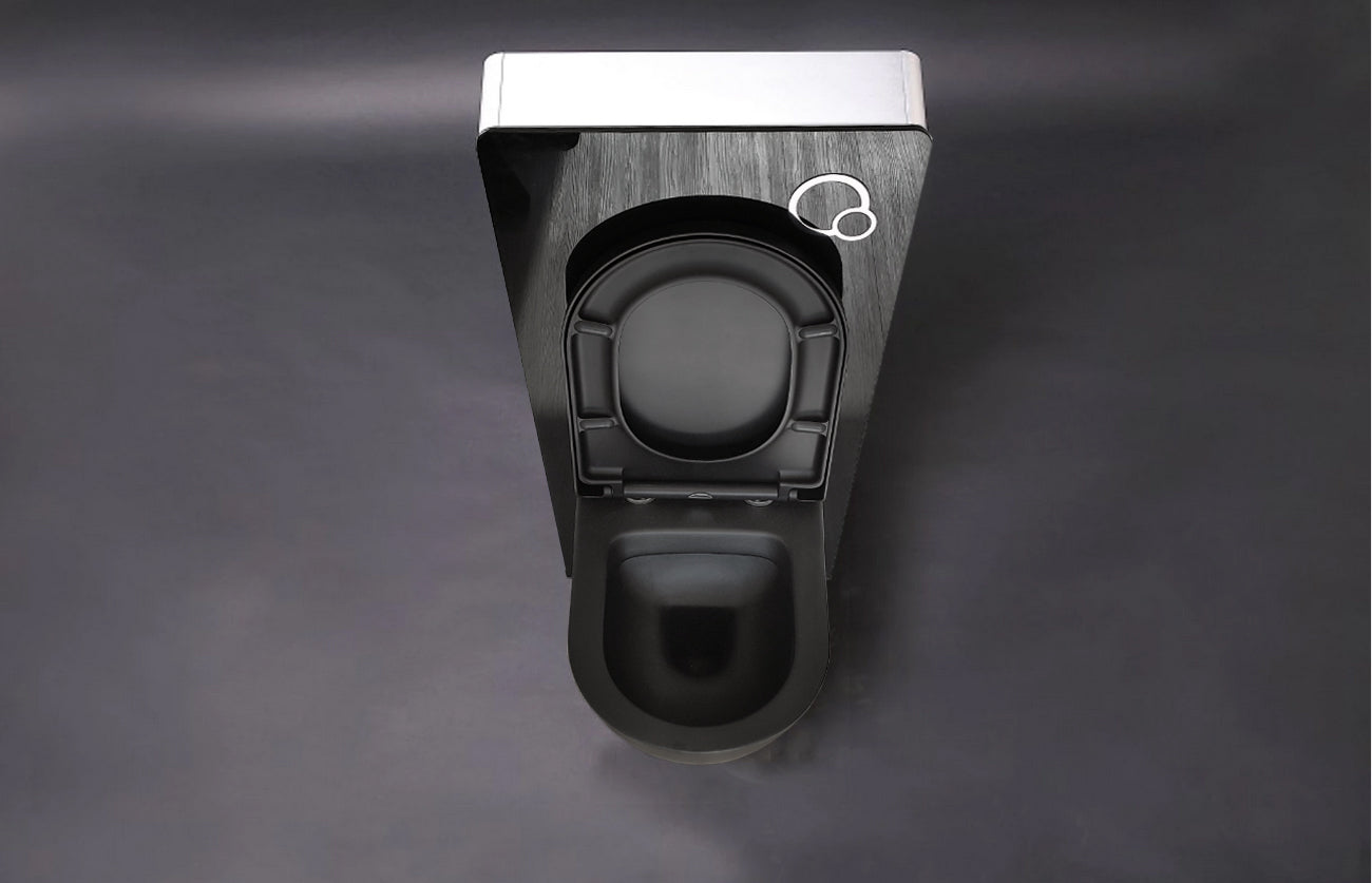 WC-Komplettpaket 45: WC B-8030R Schwarz