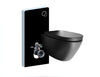 Pacchetto WC 45: WC B-8030 Nero opaco con sedile Soft-Close +modulo sanitario 805 - Nero