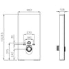 Pacchetto WC completo 36: WC doccia Basic 1102 & modulo sanitario 805S Bianco con sensore