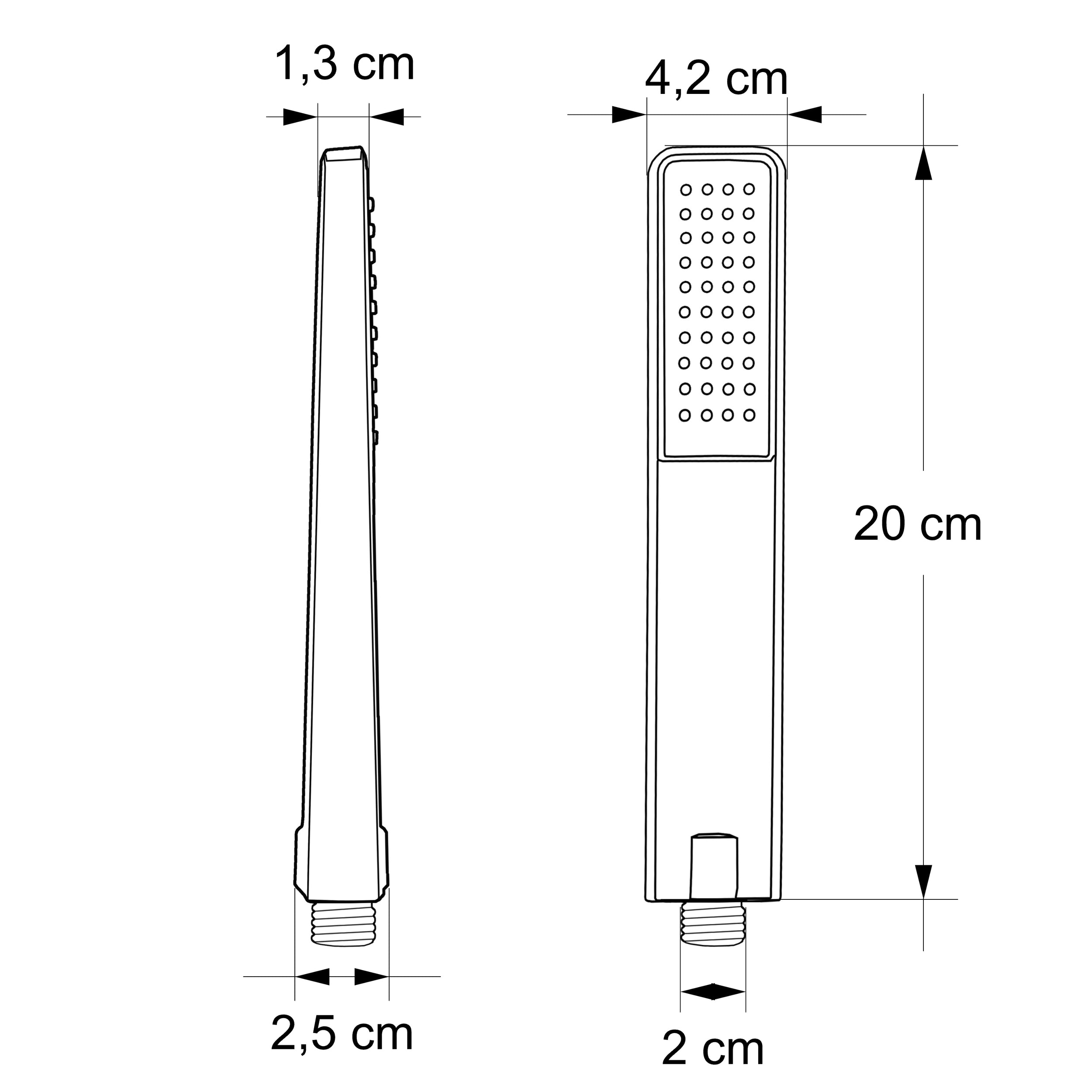 Elegante doccetta a mano 8411C
25cm, 209110
