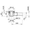 Dallmer Duschwannenablauf ORIO 85 mm Höhe