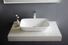 Lavabo / lavandino da appoggio NT3155 - ceramica sanitaria - 58x38,5cm