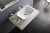 Lavabo / lavandino da appoggio NT3155 - ceramica sanitaria - 58x38,5cm