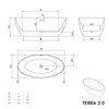 Freistehende Badewanne TERRA 2.0 Acryl