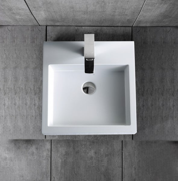 Lavabo à poser ou à suspendre BS6050 - 45 x 45 x 12,5cm 