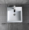 Lavabo à poser ou à suspendre BS6050 - 45 x 45 x 12,5cm 