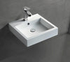 Lavabo à poser ou à suspendre BS6050 - 45 x 45 x 12,5cm 