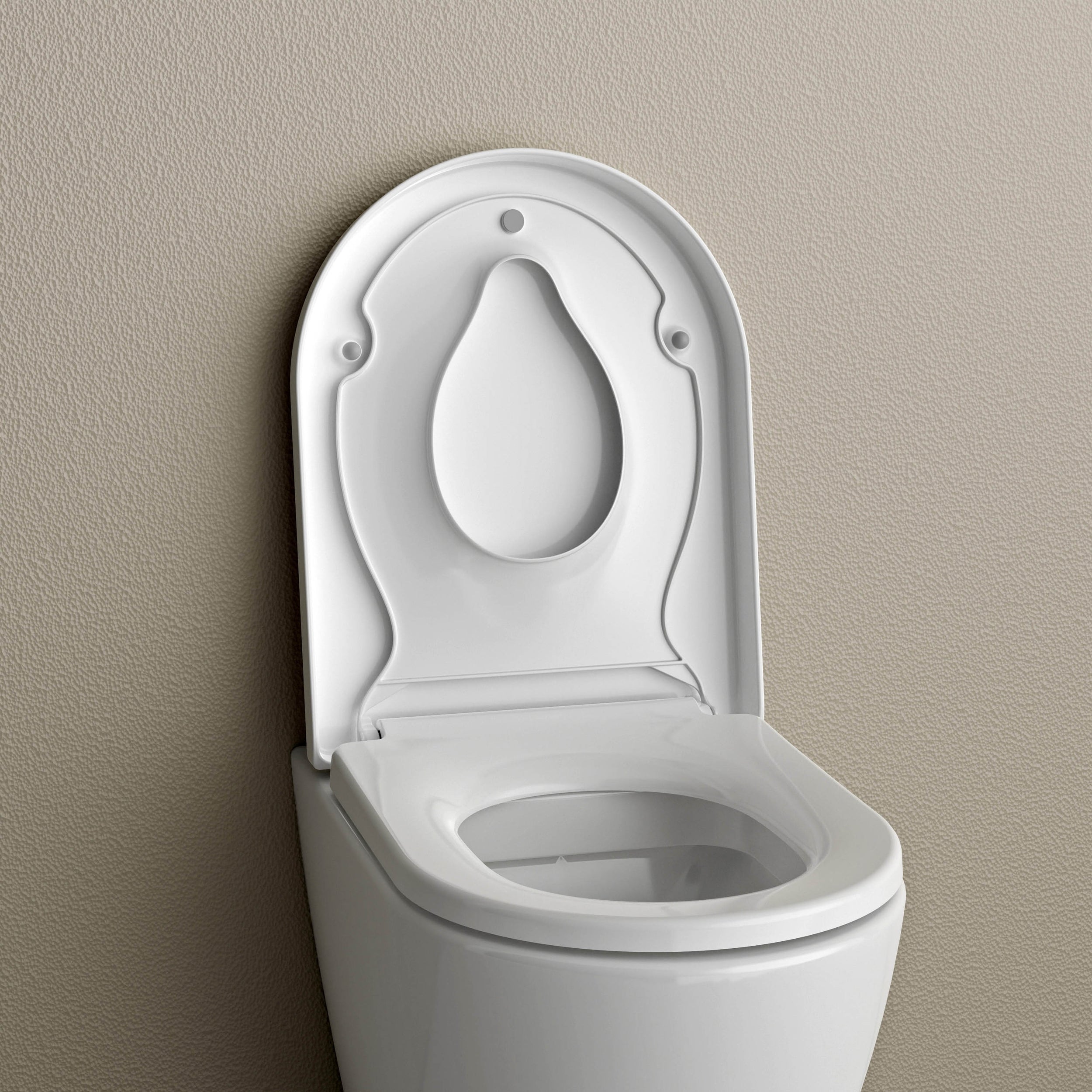 Abattant WC U1006 - fonction Softclose et siège enfant intégré - Blanc brillant