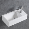 Lave-mains en céramique sanitaire KW302 - 45,5 x 25 x 12 cm - blanc brillant