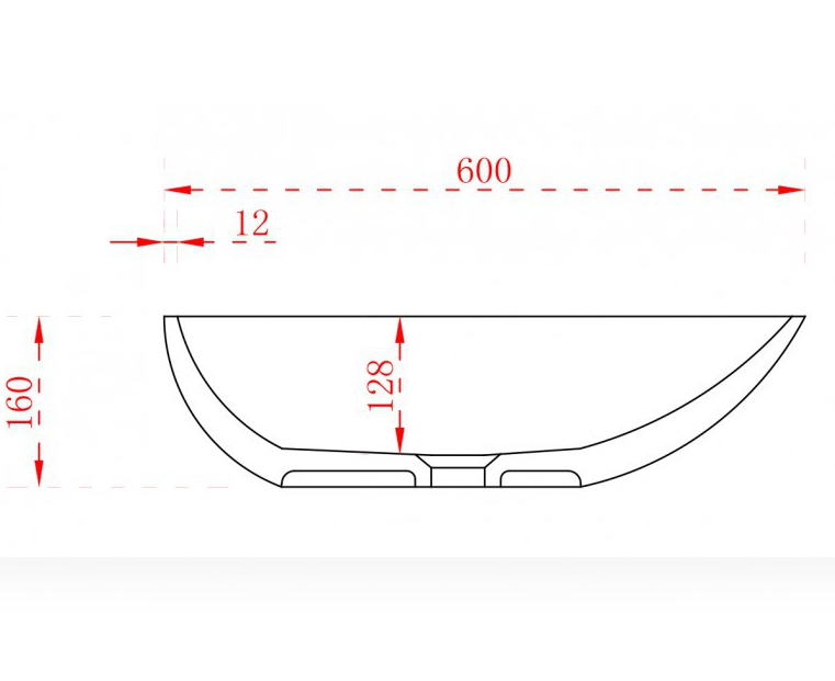 Lavabo da appoggio TWA65
