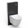 Pacchetto WC 7: sistema completo WC con bidet integrato Basic 1102 - con modulo sanitario per vaso sospeso 805 in nero