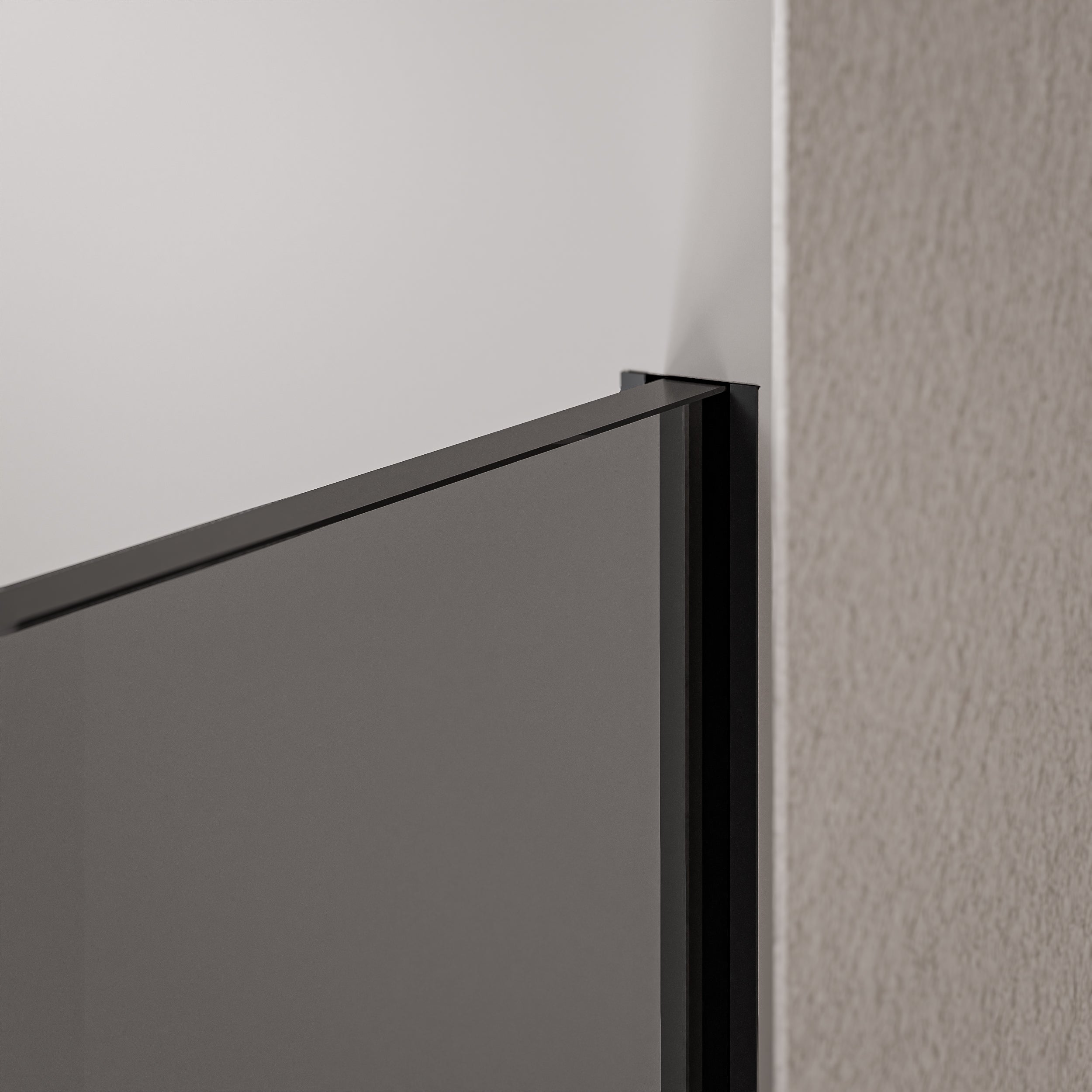 Parois de douche à l'italienne EX102 - Verre nano 10 mm gris